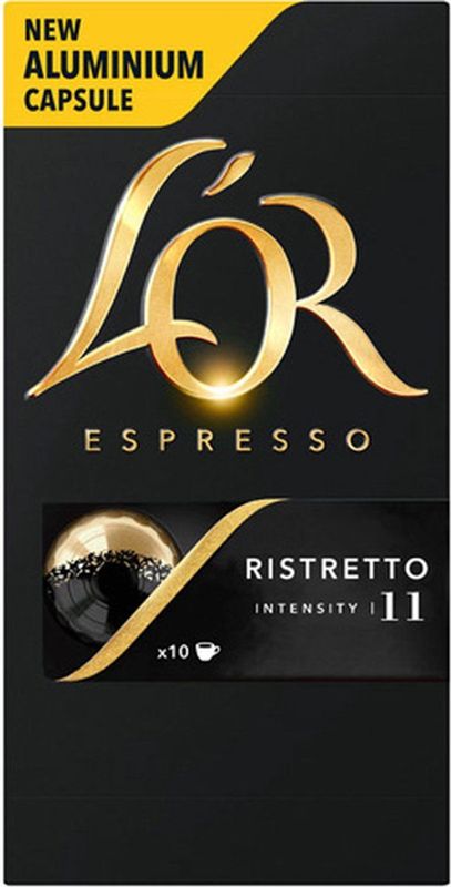 L'OR Espresso Ristretto Koffiecups - Intensiteit 11/12 - 10 x 10 capsules