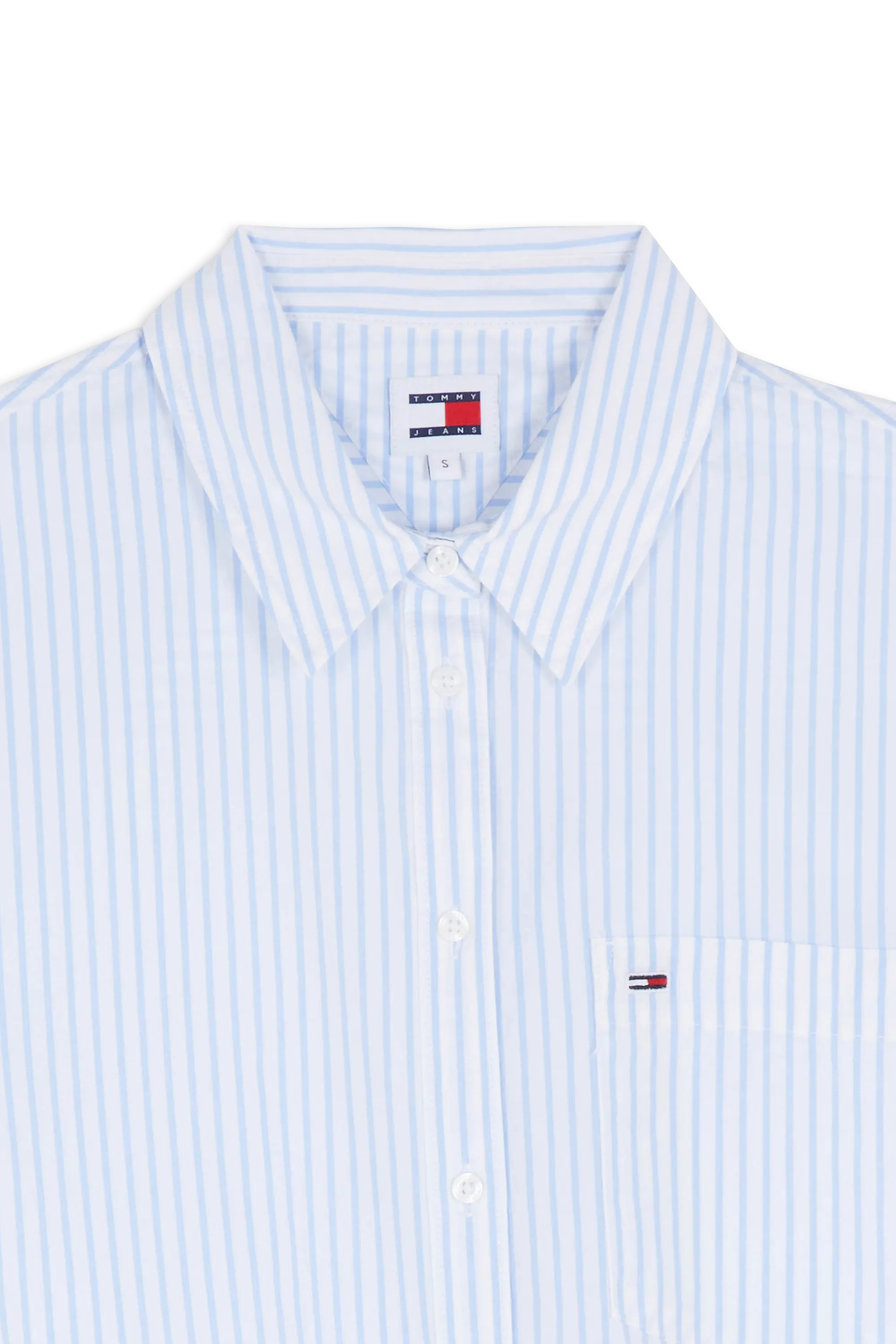 TOMMY JEANS Chemise TJW CRP FRONT KNOT S Bleu