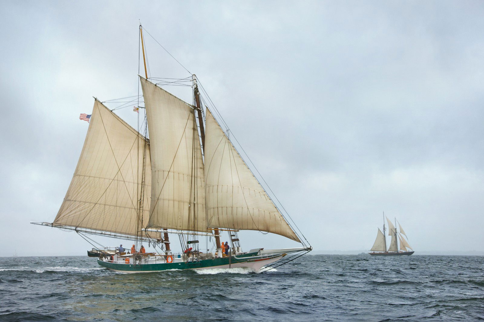 Lady Maryland Racing on the Chesapeake Bay by Greg Pease - Limited Edition. Edition of: 100. Signed.