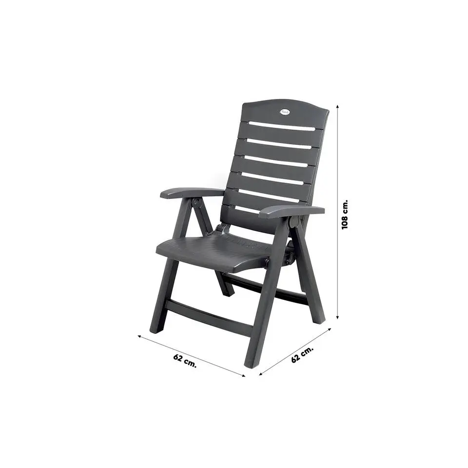 Hartman Florion Recliner verstelbare tuinstoel - Royal Grey