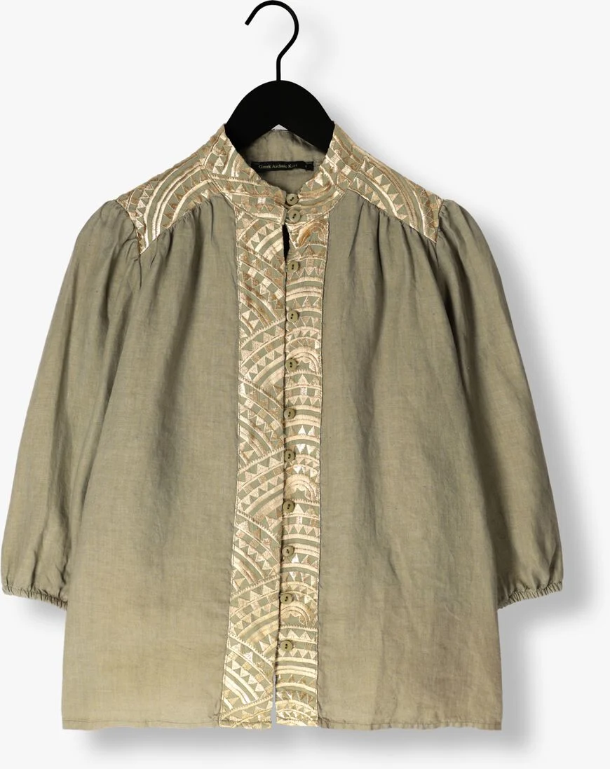 GREEK ARCHAIC KORI groene greek archaic kori blouse 250109