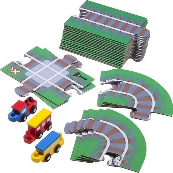 Filzstraßen-Puzzle Zug