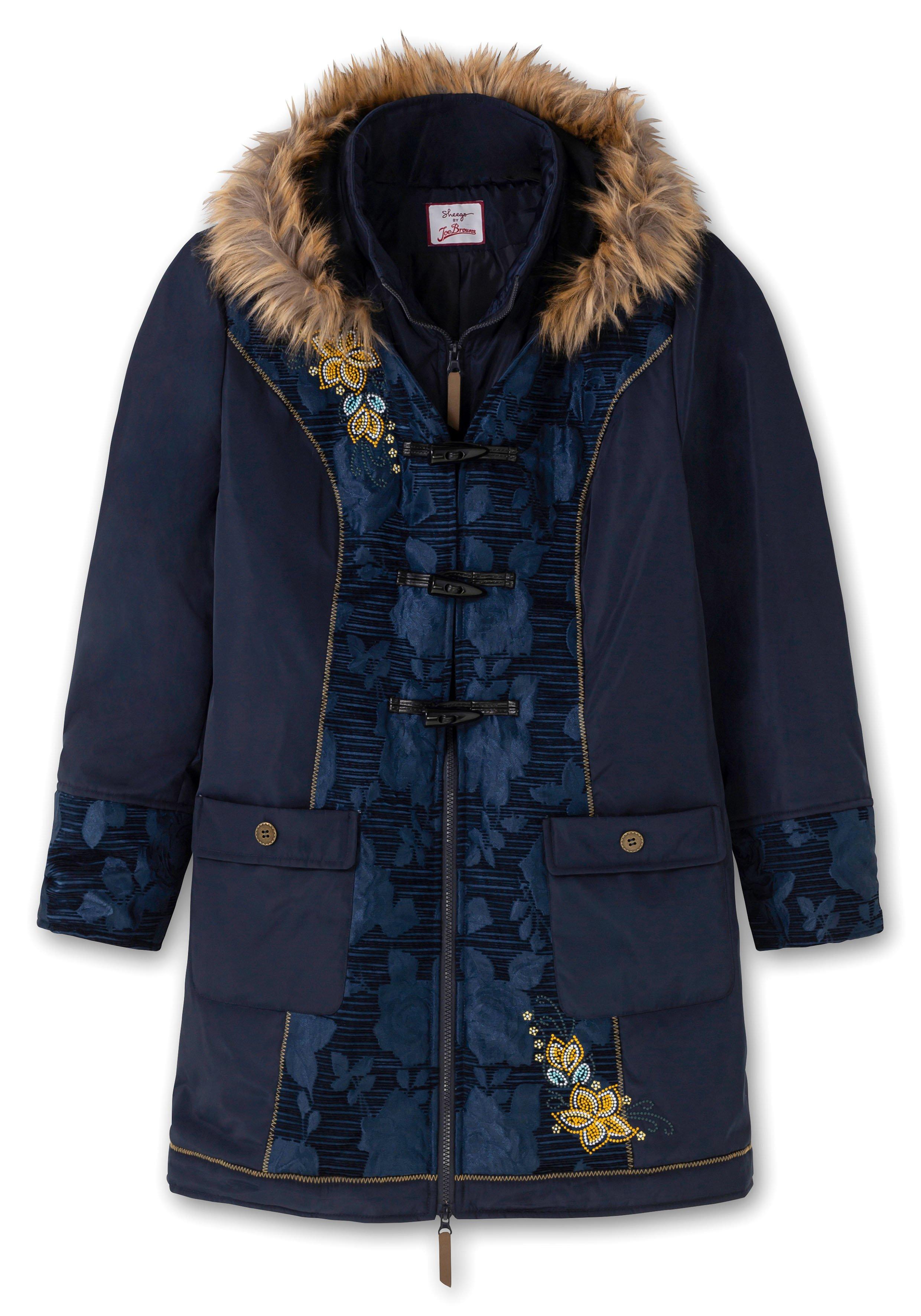 Outdoorjacke mit Kapuze und femininen Details
