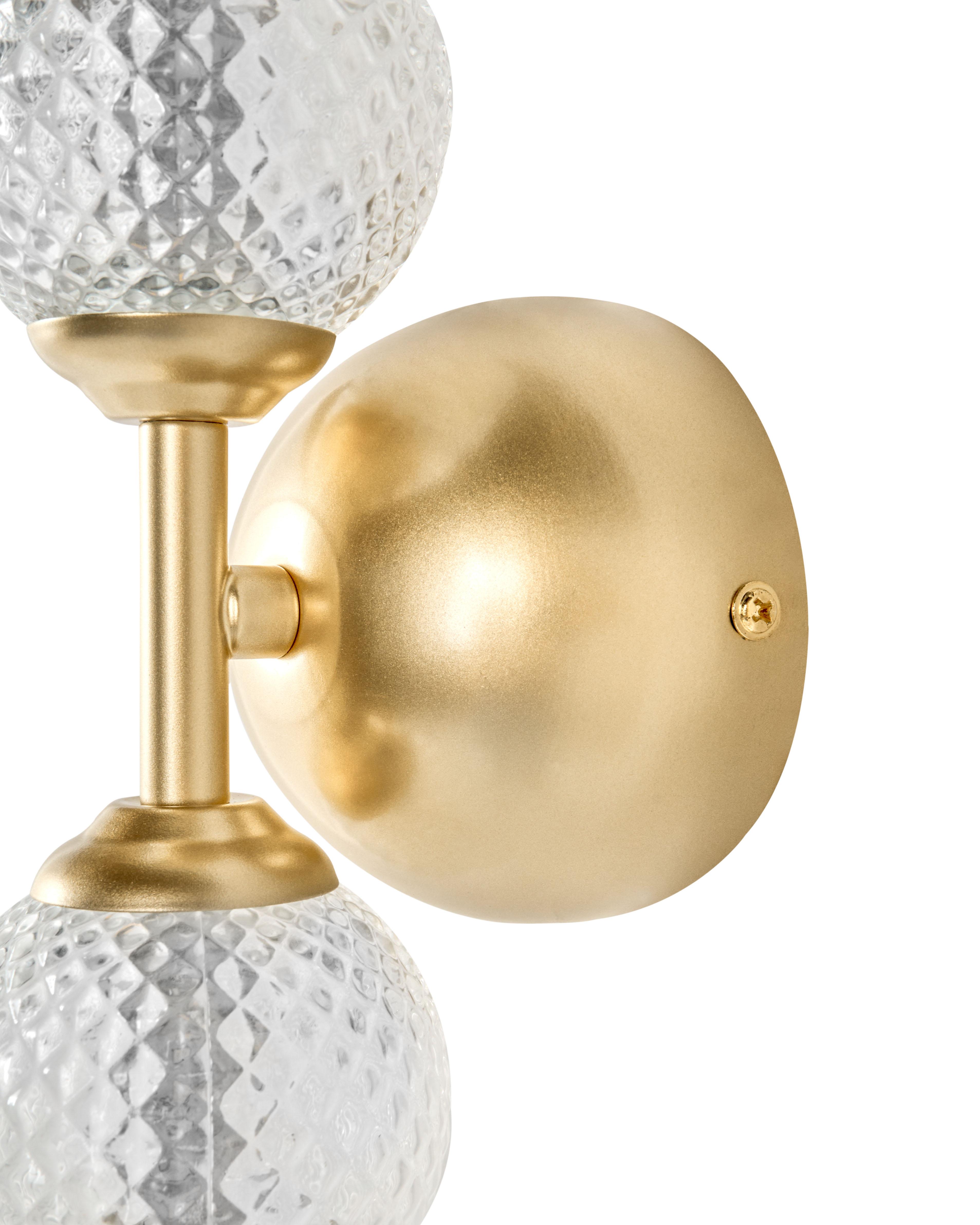 LED wandlamp ARAS Glas Goud