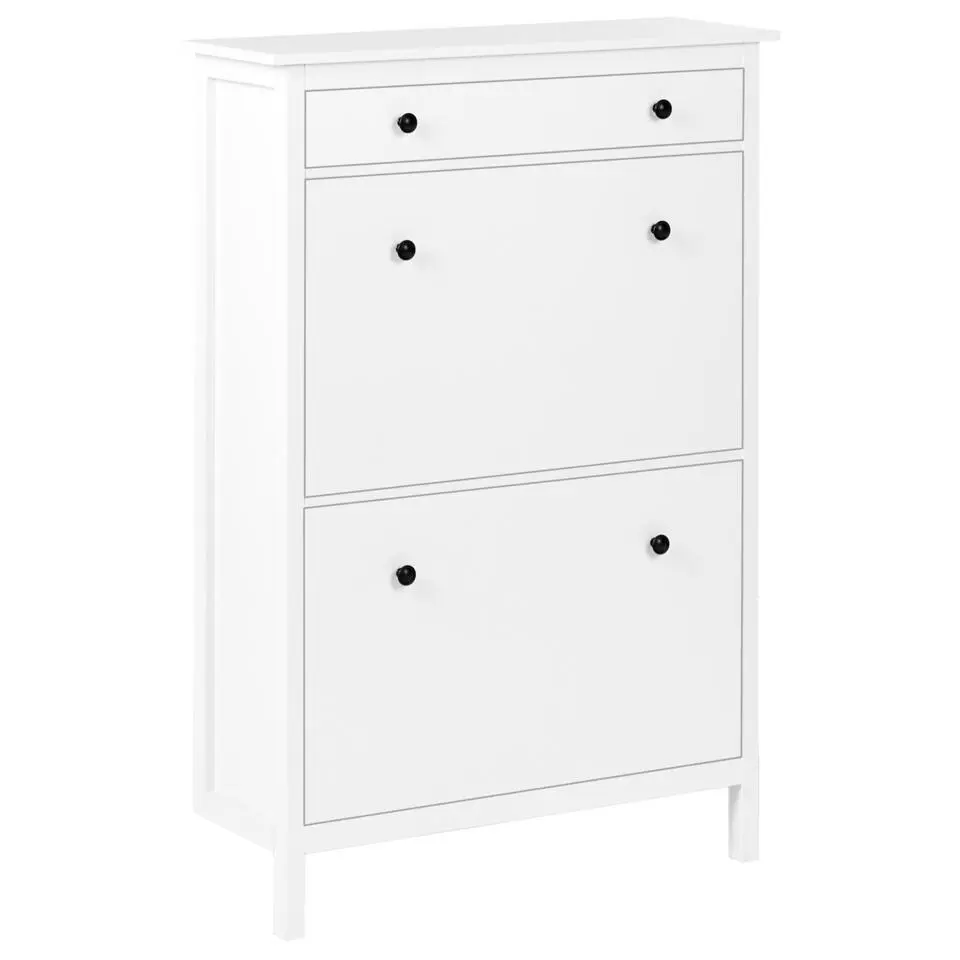 GIBSON - Schoenenkast 2 vakken - Wit - MDF