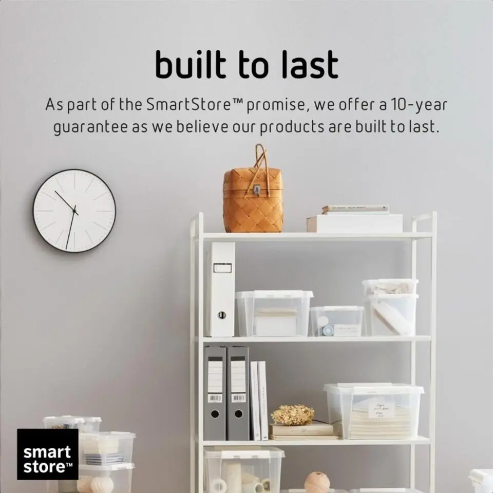 SmartStore Stevige Opbergbox 7L Set van 3 - 28x28x17cm