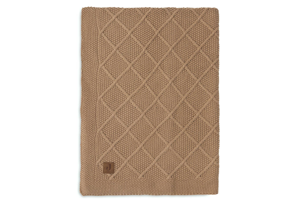 ledikantdekenCheck Knit Biscuit