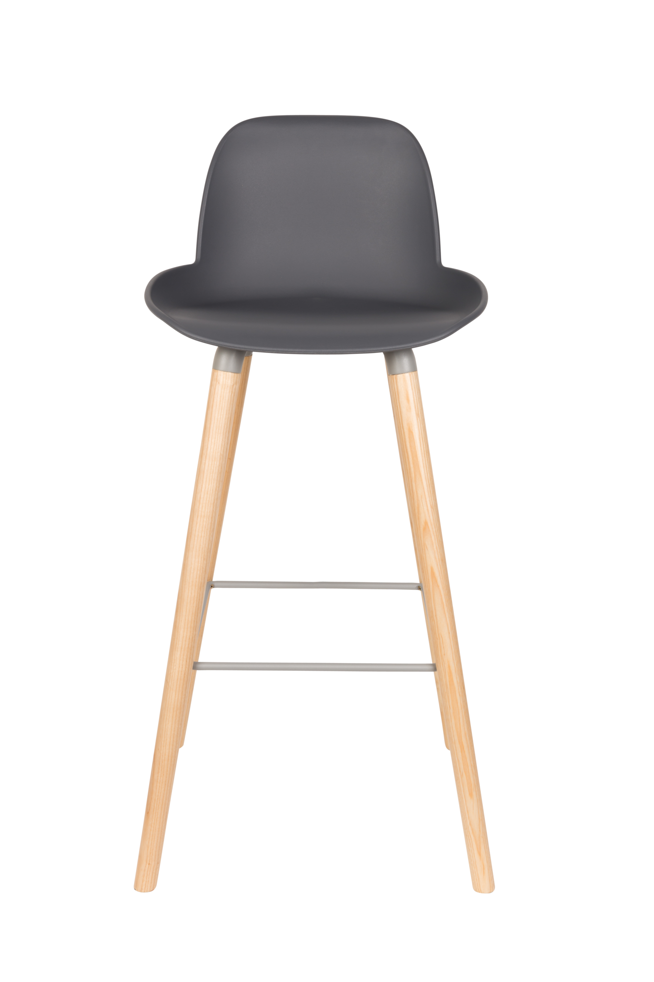 Barkruk Albert Kuip (zithoogte 75 cm) donker grijs - set van 2