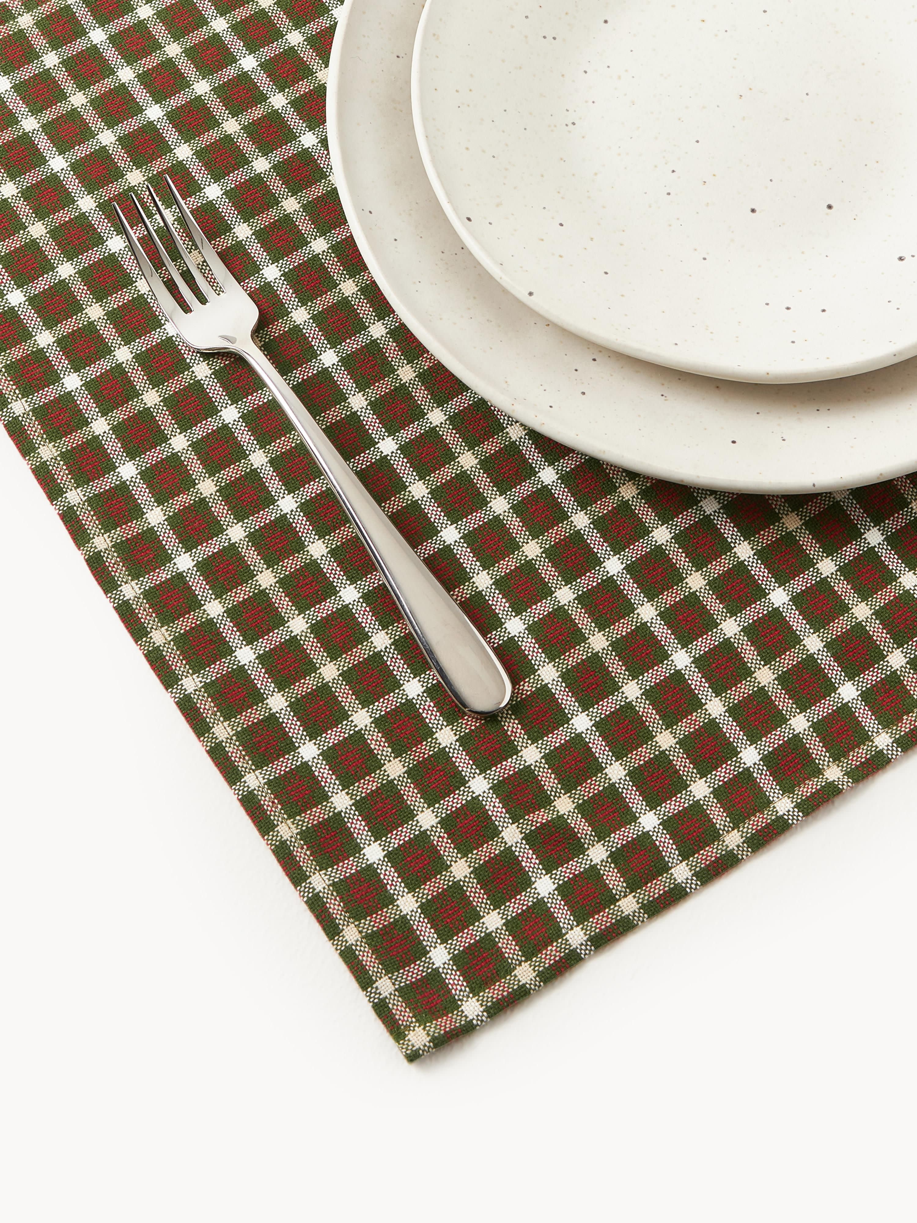 Katoenen placemats Ulla, 2-delig