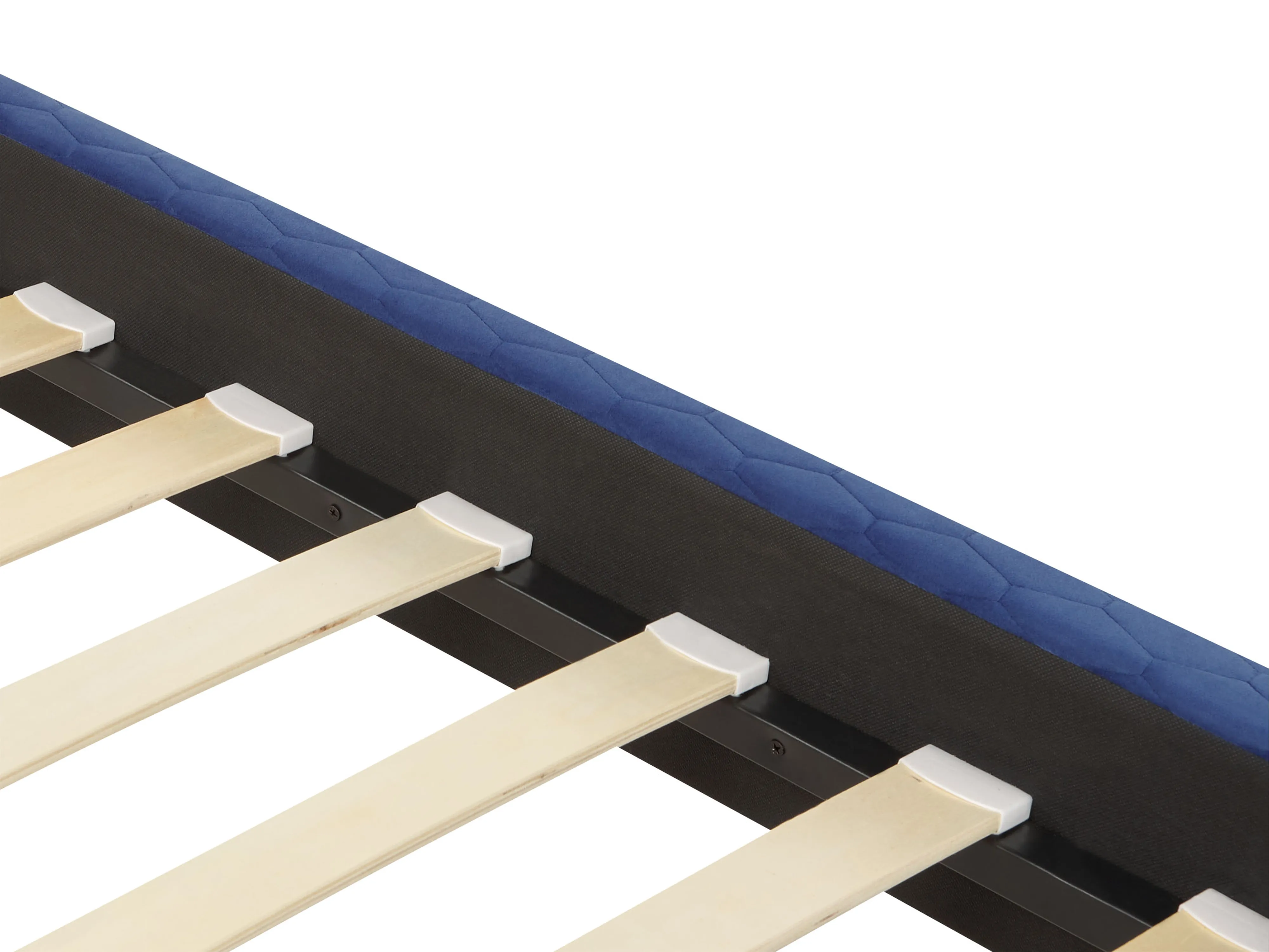 Bed Fluweel BAYONNE 180 x 200 cm Blauw