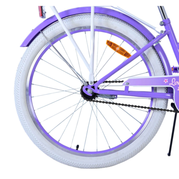 Volare Lovely kinderfiets wit paars 24 inch