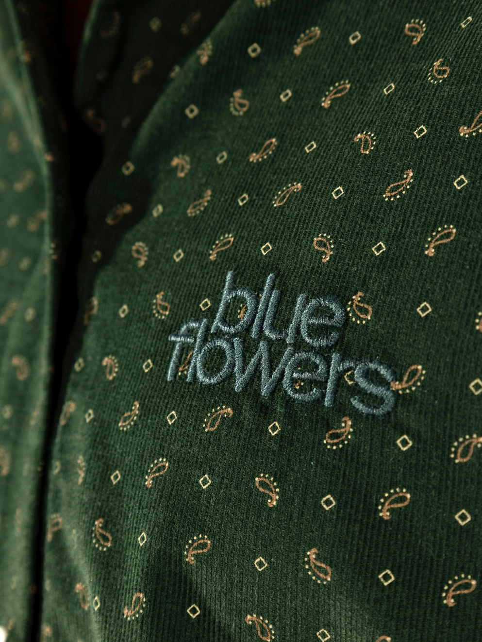 Blue Flowers Mamara Shirt green