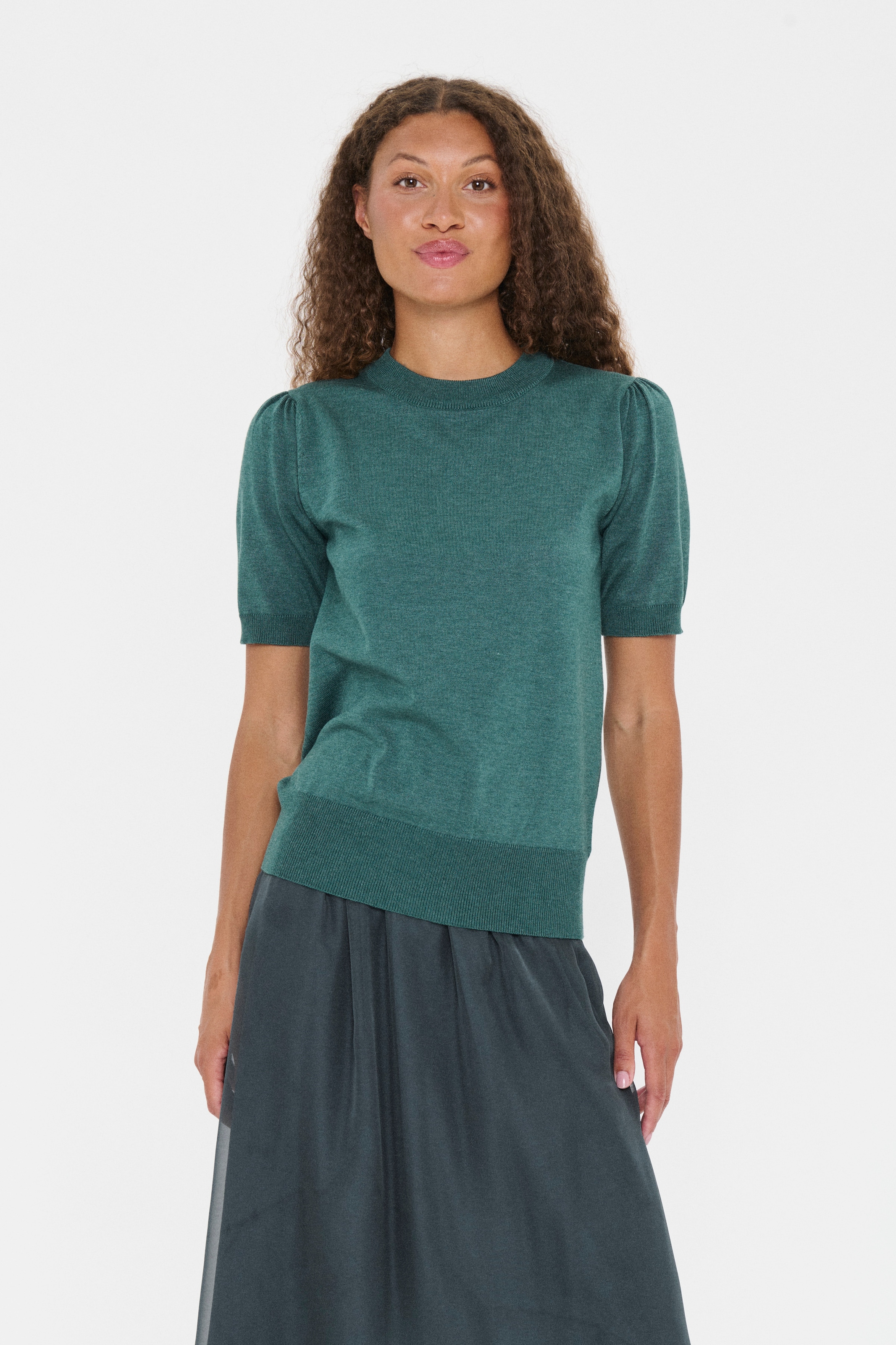Saint Tropez Kurzarmpullover »MilaSZ SS«, Viskose Feinstrick