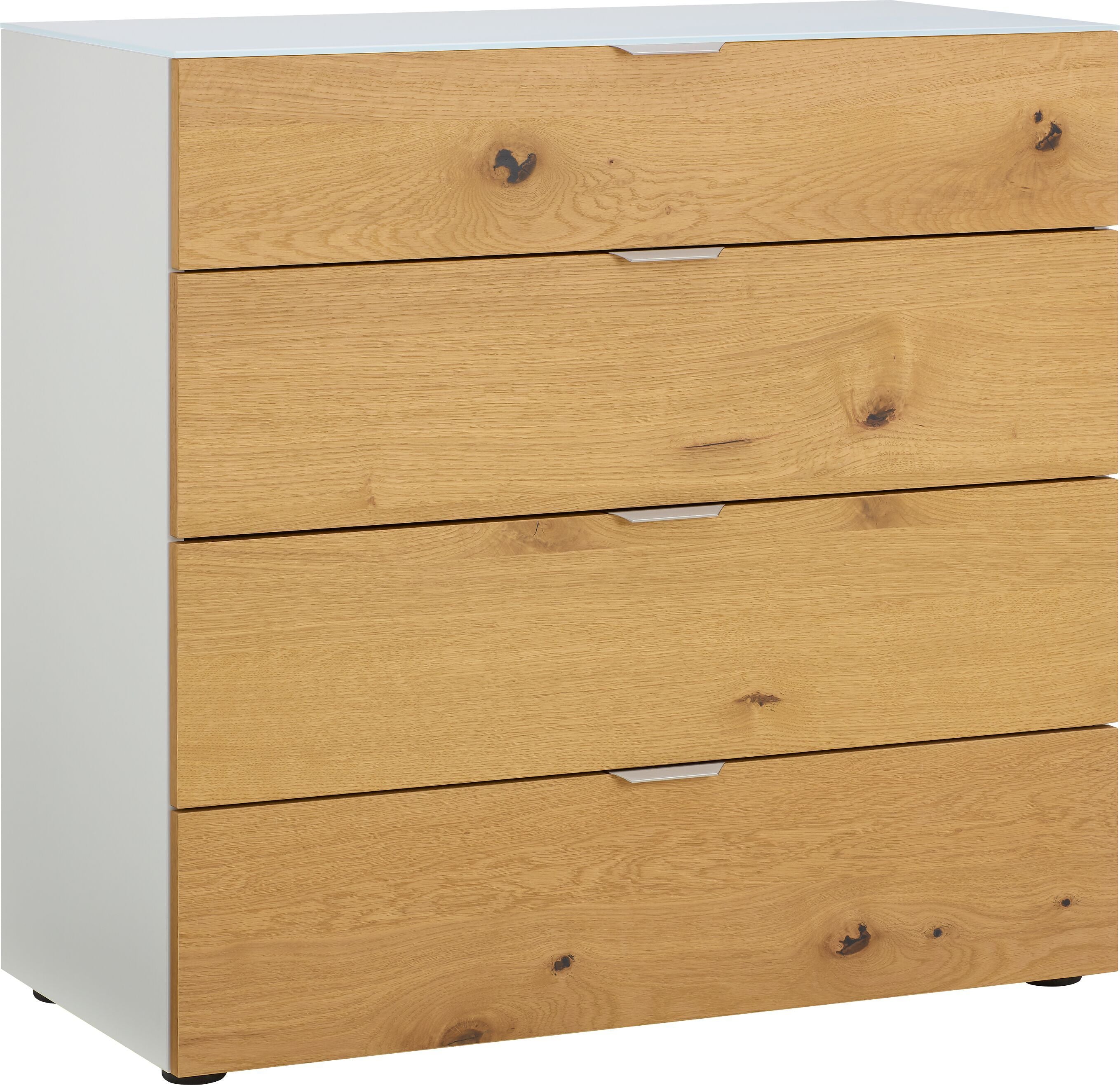 MODUL Kommode - Eiche furniert / B: 90.0 cm x T: 43.0 cm x H: 87.0 cm