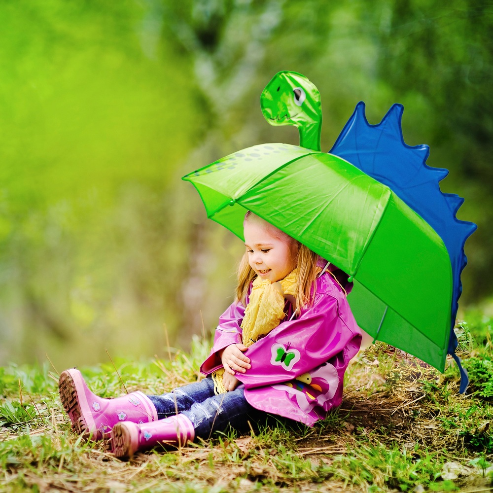 Dinosaurier-Regenschirm für Kinder