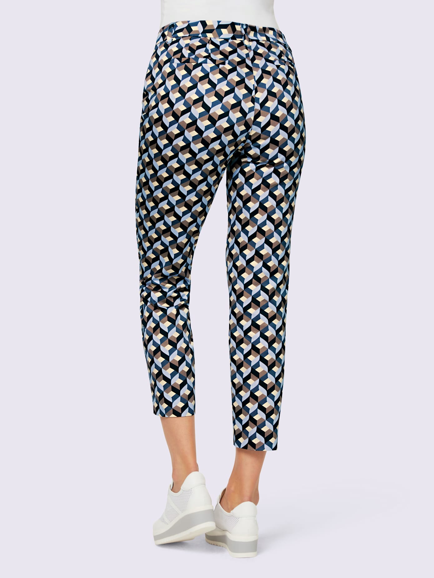 Pantalon imprimé superbe motif graphique