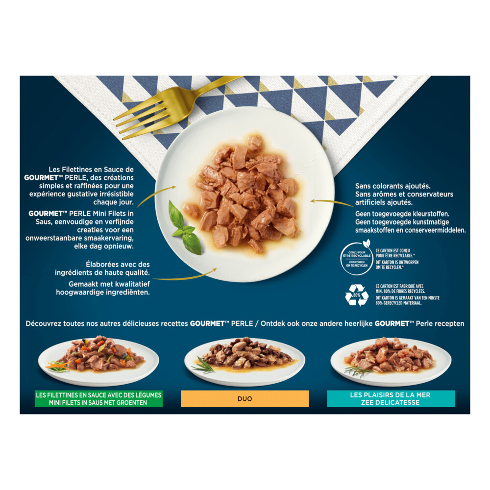 Gourmet Perle Mini Filets in Saus Mix12 x 85 gr