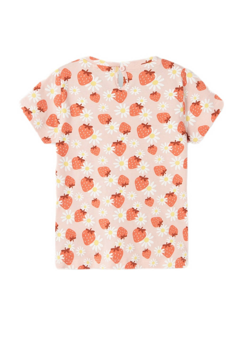NAME IT T-shirt NMFDIA met all over print en ruches zachtroze