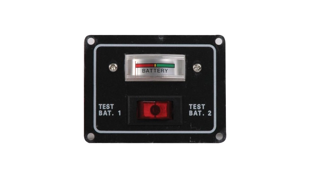 Batteritest panel