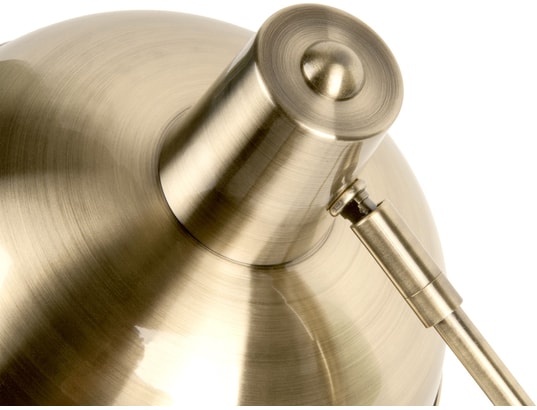 LEITMOTIV - Lampe à poser en métal brossé hood