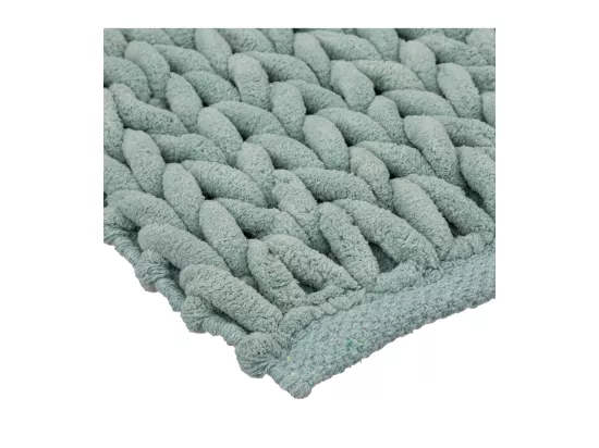 Grand Tapis de Salle de Bain épais Vert 50 x 120 cm