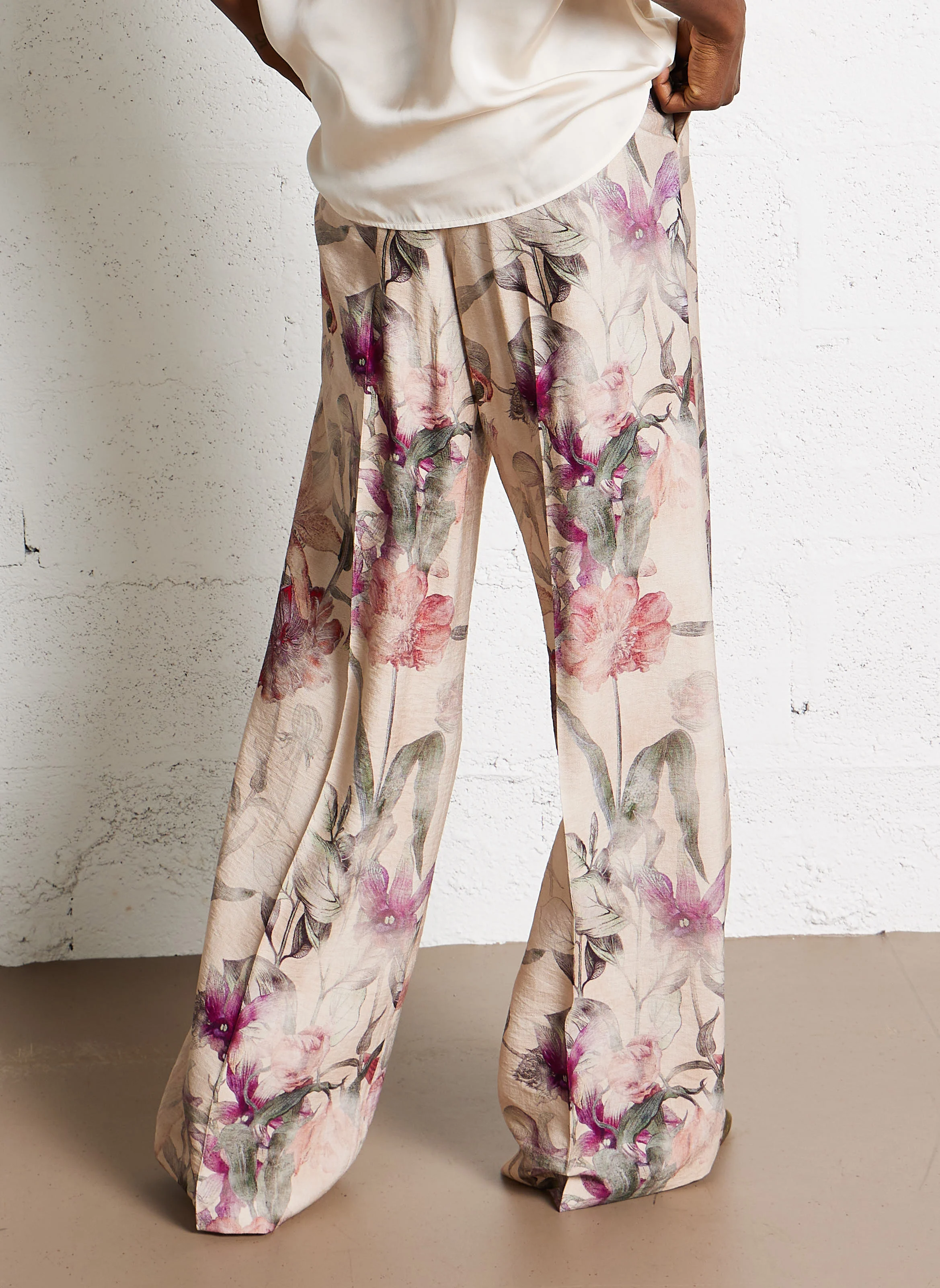 Pantalon large imprimé | Multicolore