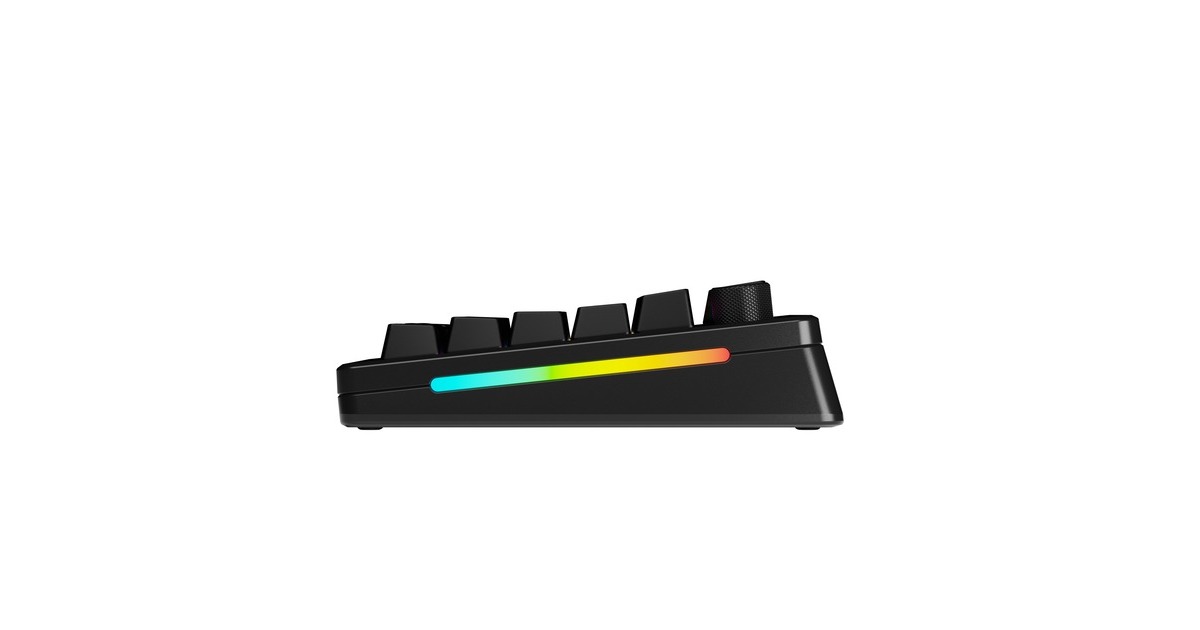 GloriousGMMK 3 PRO HE 75% Prebuilt Wireless Black, gaming toetsenbord  (Zwart, US lay-out, Glorious Fox, 75%, RGB, GPBT-doubleshot keycaps, Knob, 2.4 GHz / Bluetooth / USB-C)