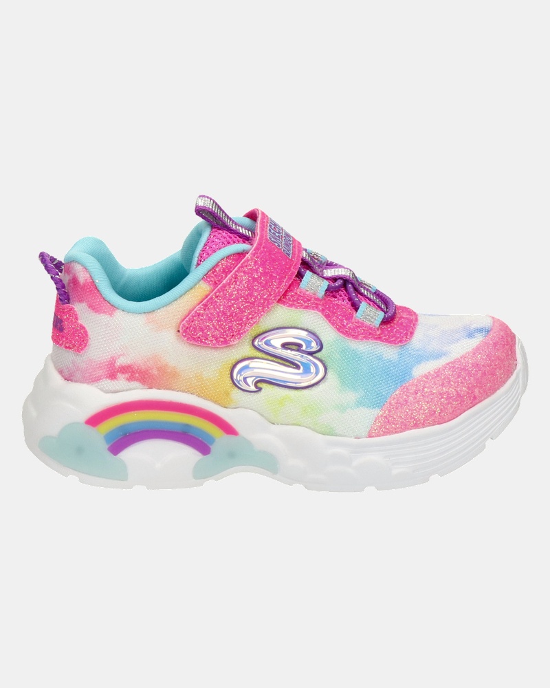Skechers S Lights Klittenbandschoenen  - roze
