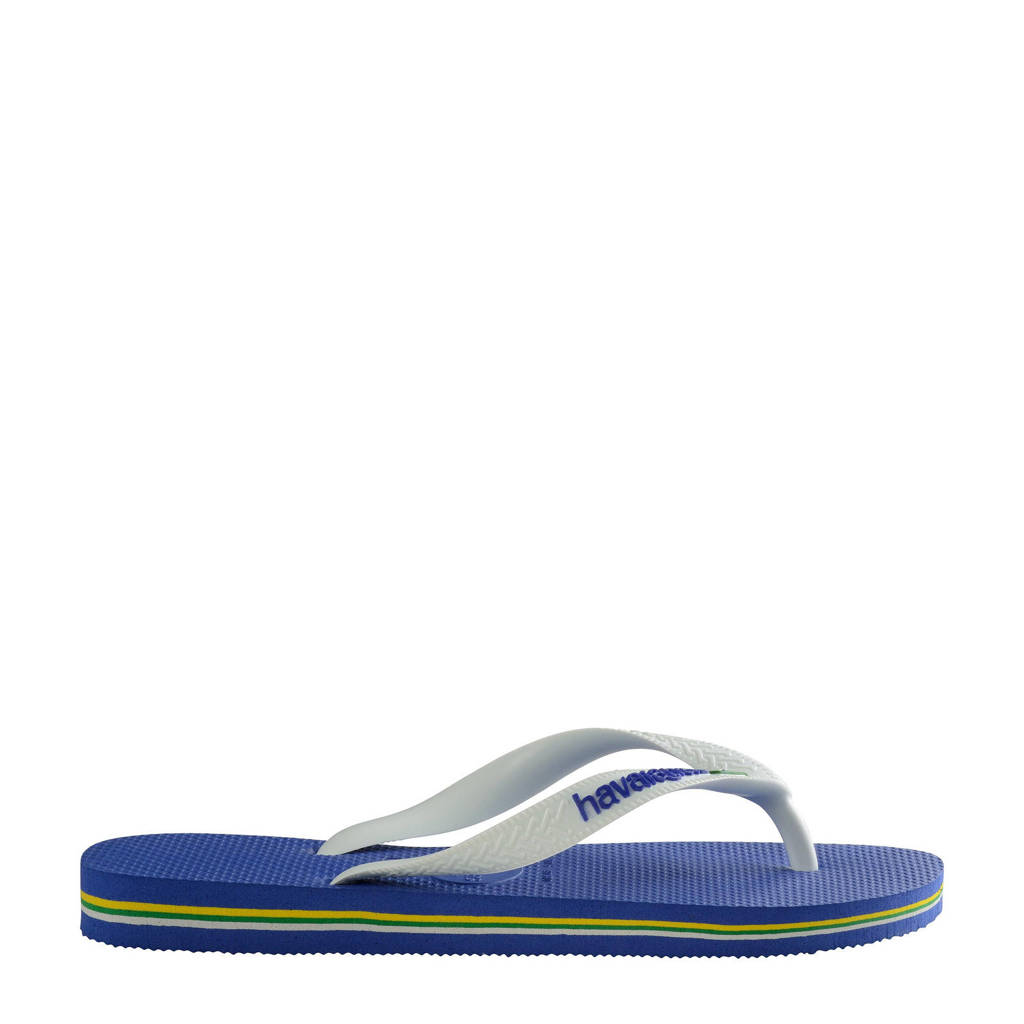 Havaianas Brasil Logoteenslippers marineblauw