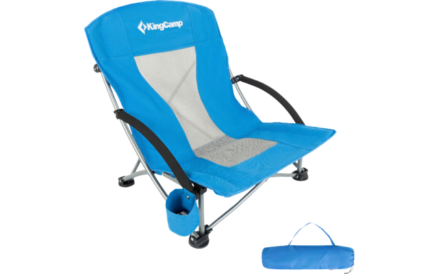 KingCamp Beach Chair bequemer Faltstuhl mit Liegestuhl-Komfort
