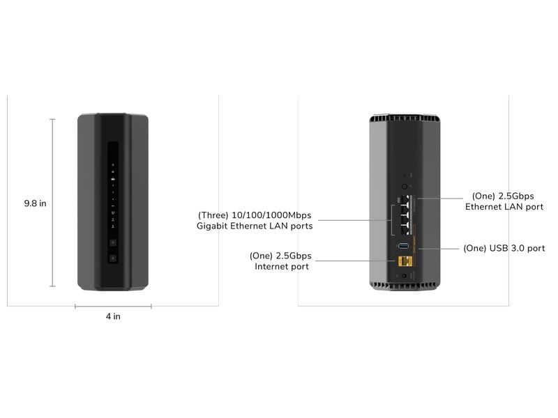 Netgear Tri-Band WiFi Router RS500 Nighthawk WiFi 7 Netgear RS500 Nighthawk WiFi 7 Router (bis zu 12 Gbps)