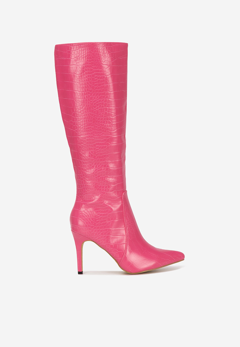 Bottes talons aiguilles fuchsia Pandera