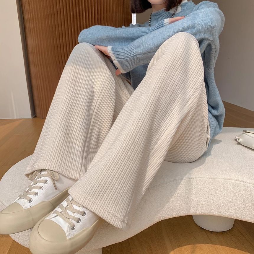 Niji Smile - Corduroy broek met rechte pijpen