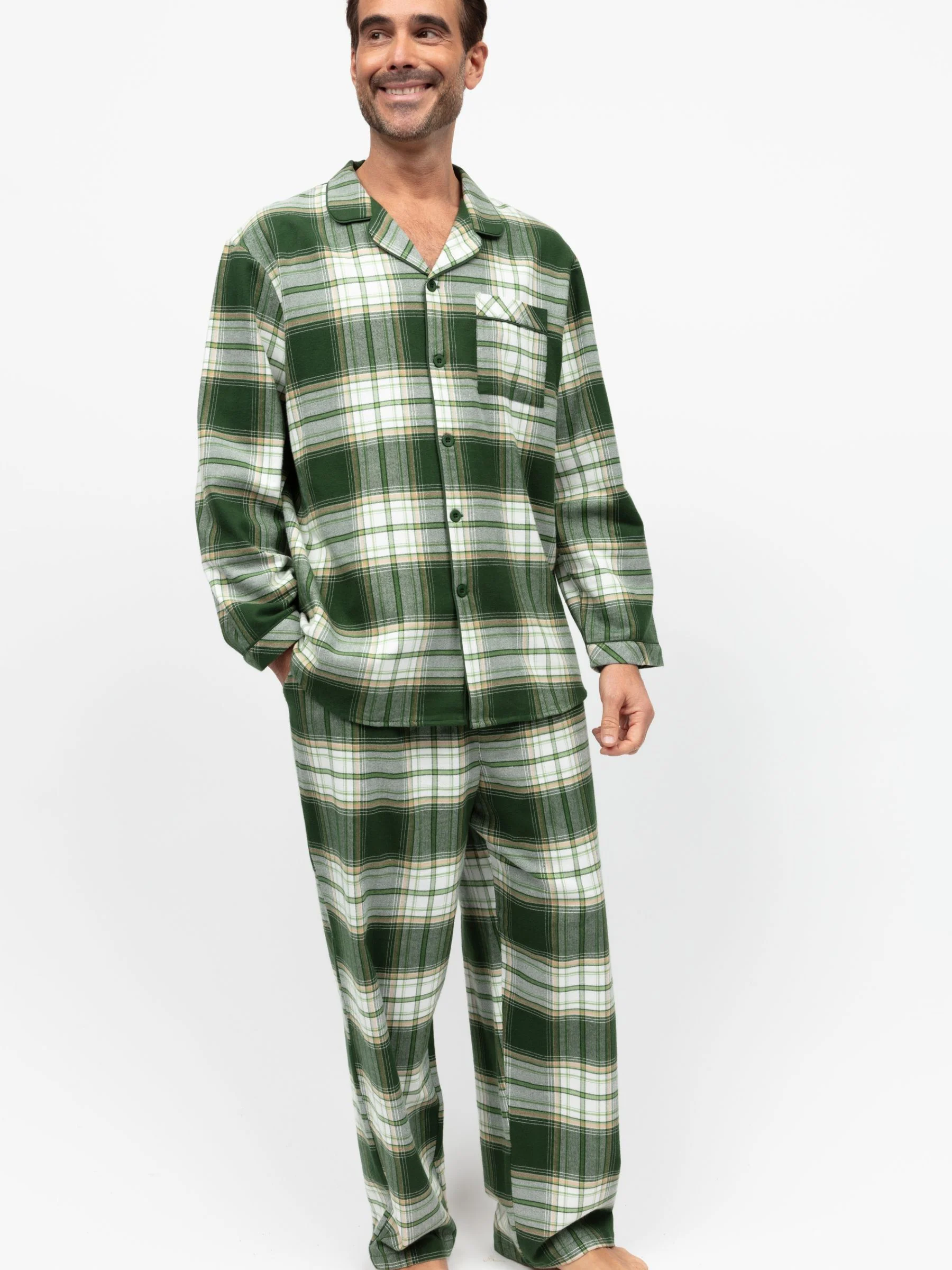 Cyberjammies 100% katoenen Ruit Lange mouwen Pyjama's Set voor heren