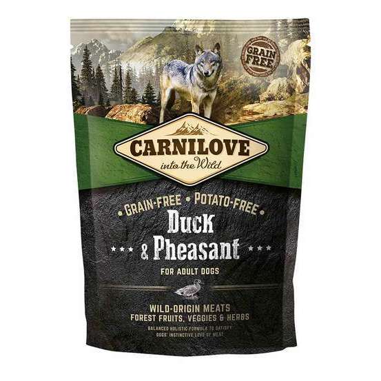 Croquettes chien adulte sans céréales au canard et faisan - 1,5 kg