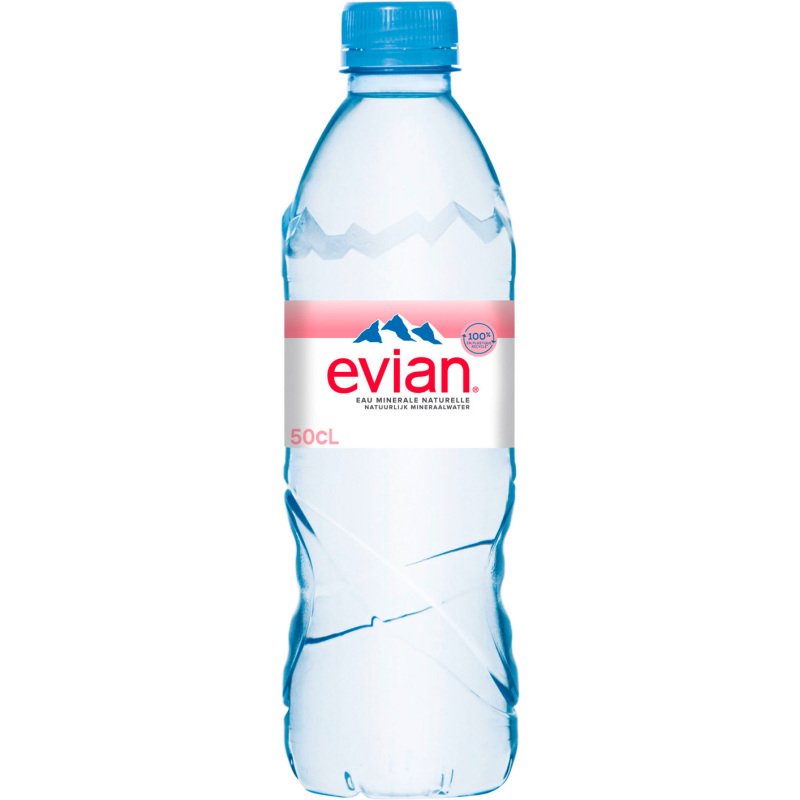 Eau minérale Evian 50 cl - 24 bouteilles
