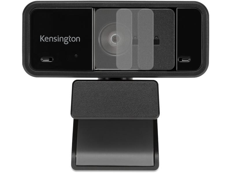 Kensington Webcam W1050 Fixed Focus Weitwinkel-Webcam mit USB-A Anschluss und flexible Kamerapositionierung