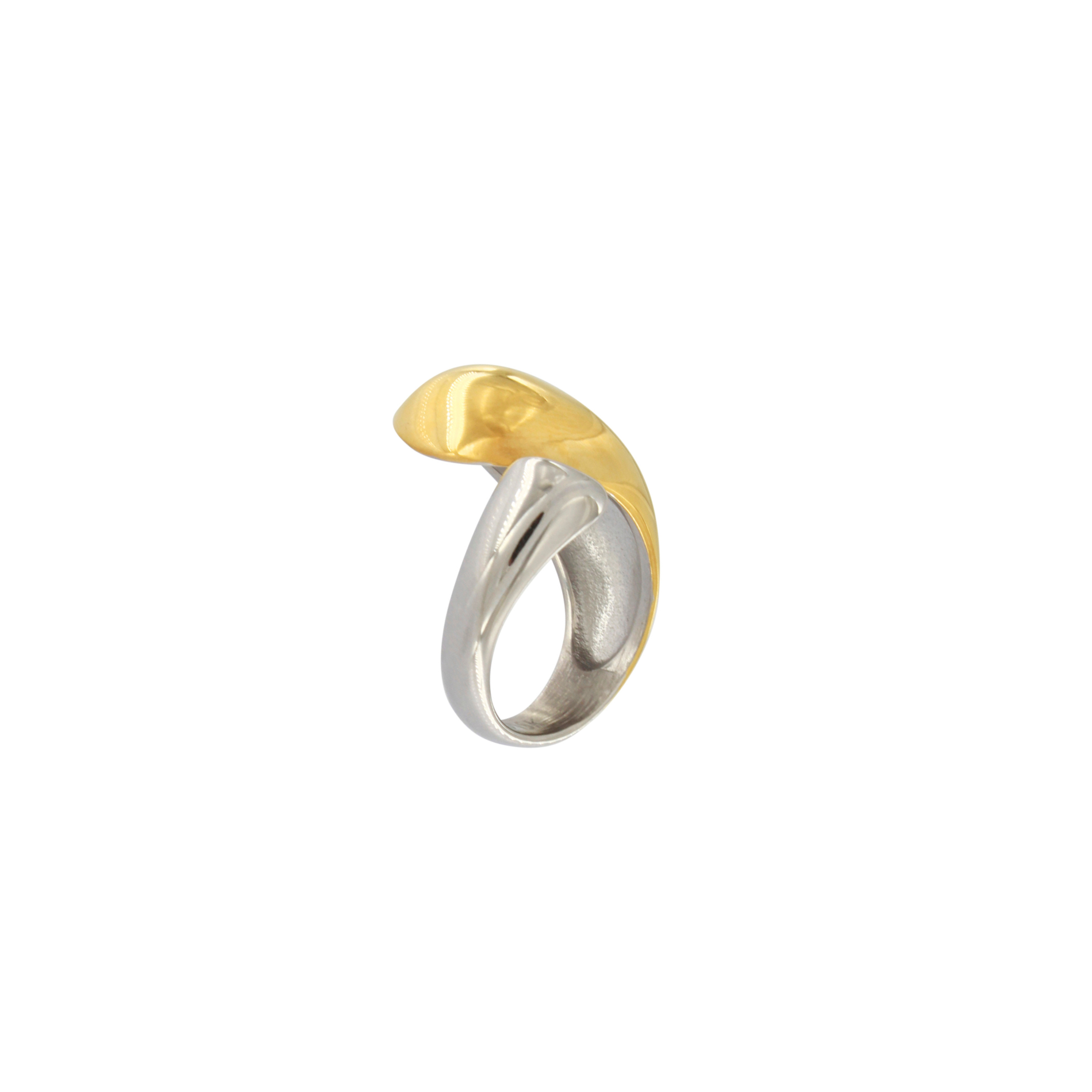 Dansk Copenhagen  2 Tone Ball ring, vandfast - forgyldt