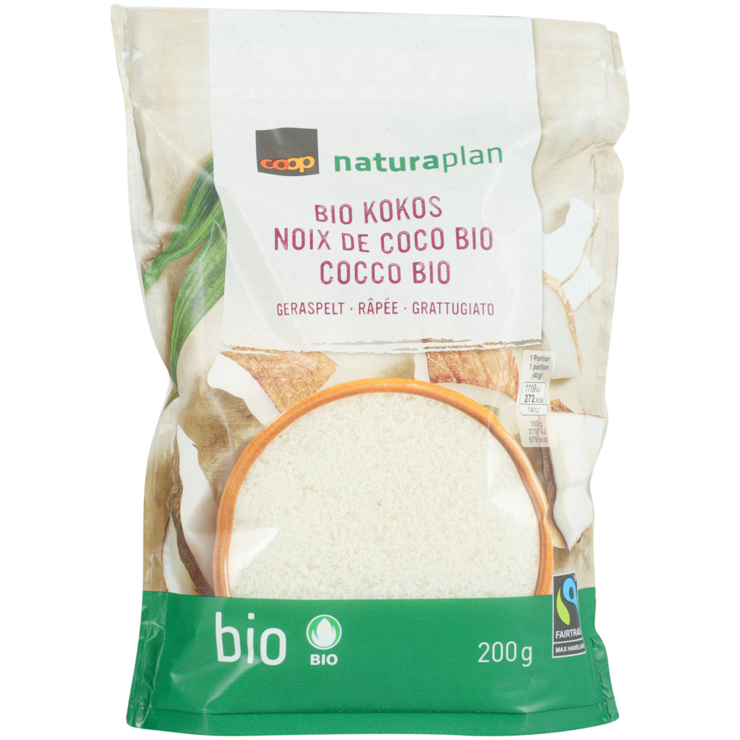 Naturaplan Bio Fairtrade Kokos geraspelt