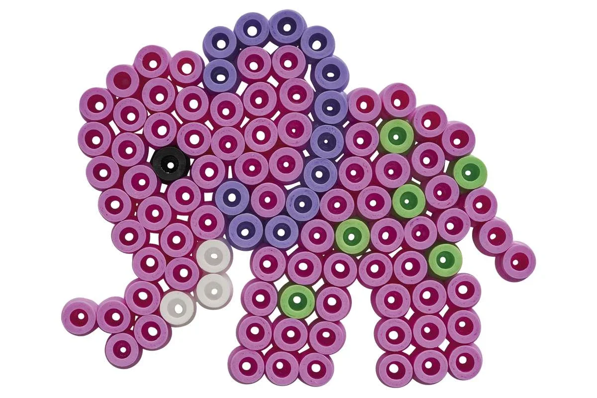 Hama - Maxi perler og stiftplade i bøtte - Elefant