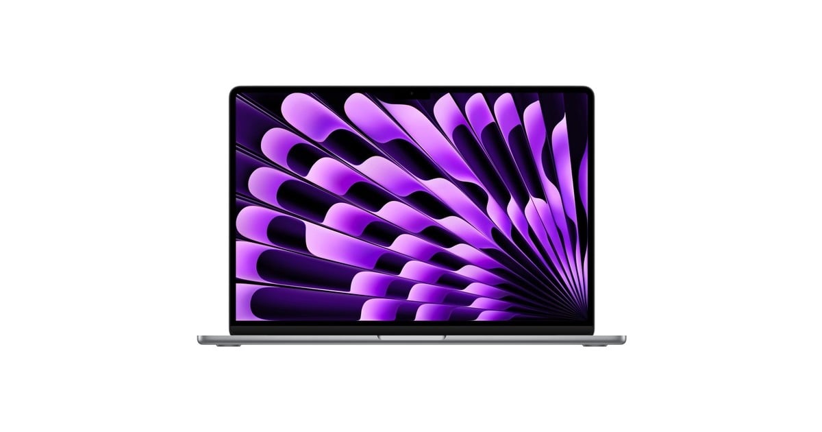 AppleMacBook Air 15 (MQKP3N/A) laptop  (Grijs | M2 | 10-Core GPU | 8 GB | 256 GB SSD | Space Grey)