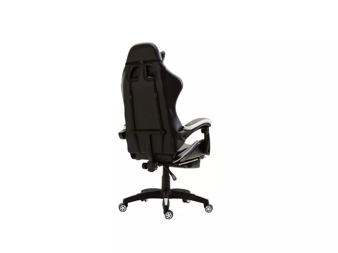 Chaise de bureau - Similicuir & Plastique - Noir / Blanc - Ignite