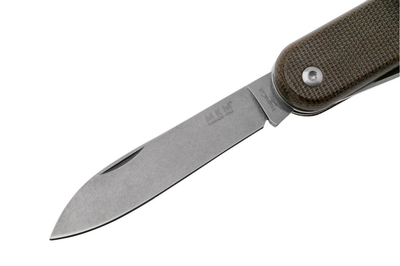 MKM Malga 6 MP06MAG-GC Magnacut Green Canvas Micarta, zakmes