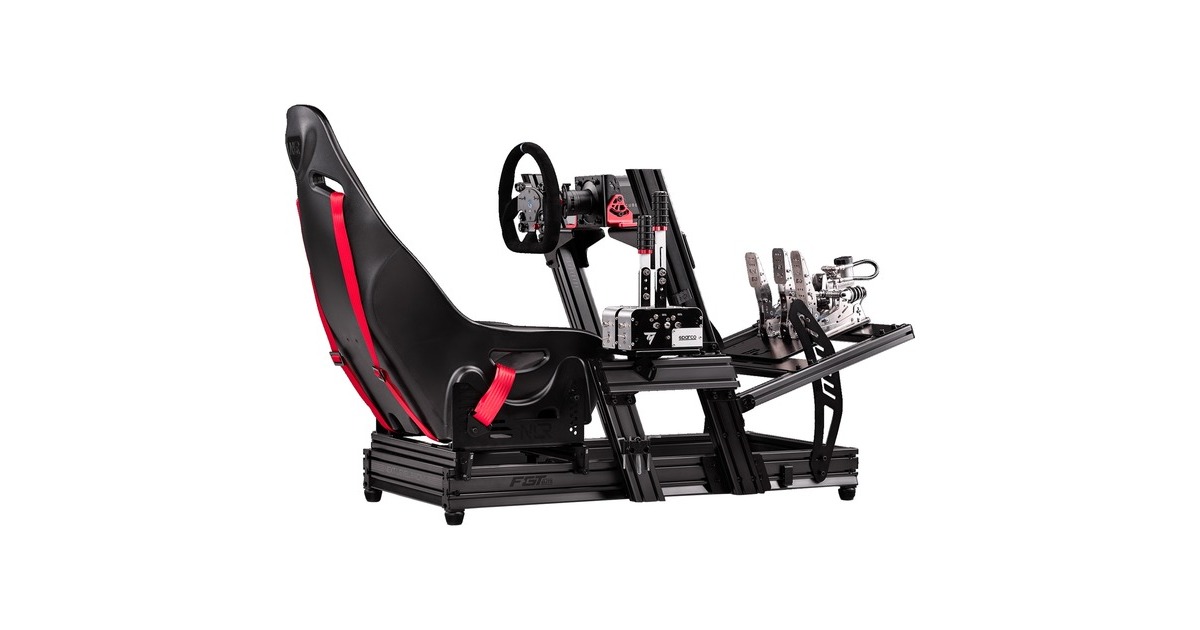 Next Level RacingElite Premium DD Side & Front Mount Adapter bevestiging  (Zwart/rood)