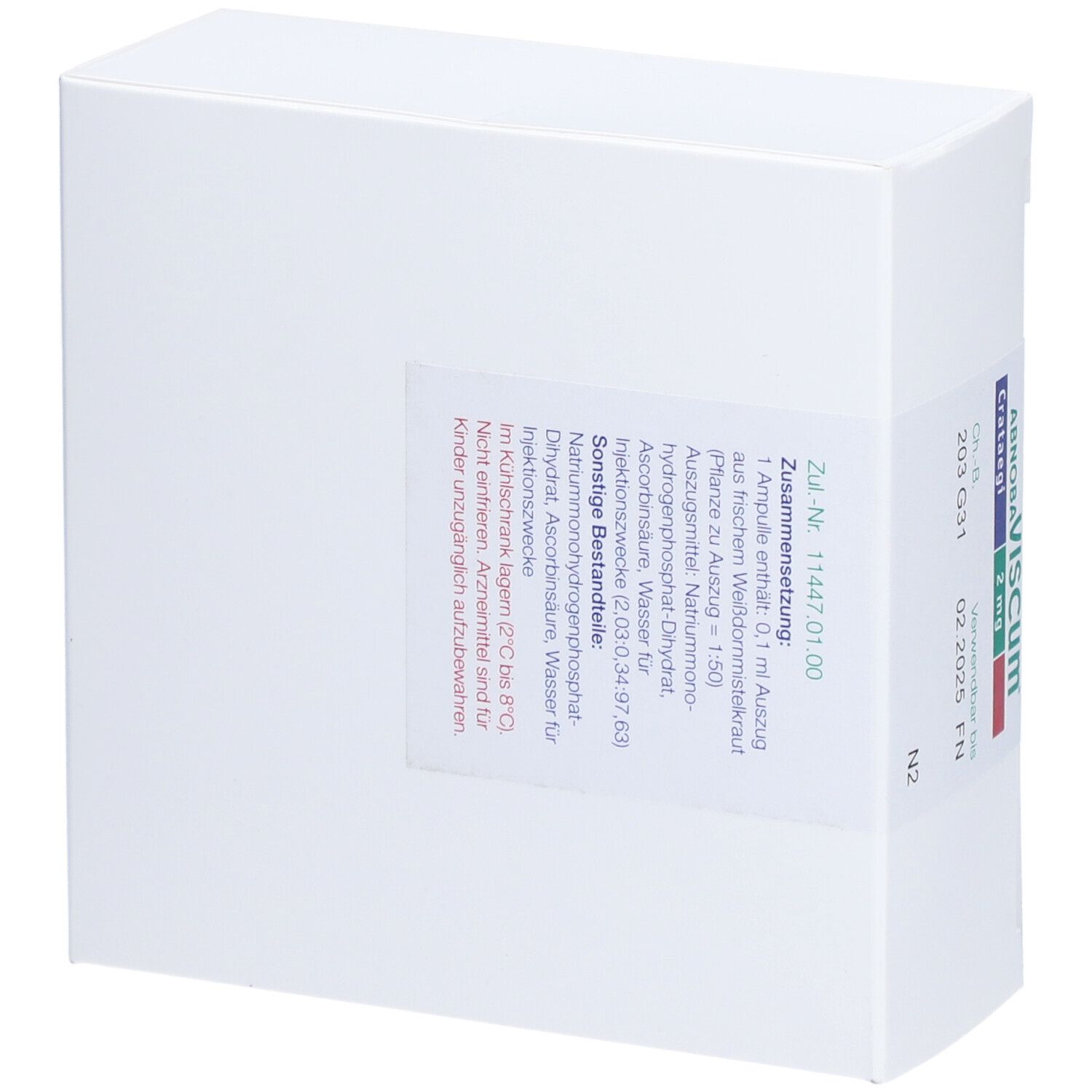 abnobaVISCUM® Crataegi 2 mg Ampullen