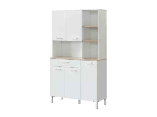 Buffet de cuisine 5 portes et 1 tiroir Kira - H186 cm