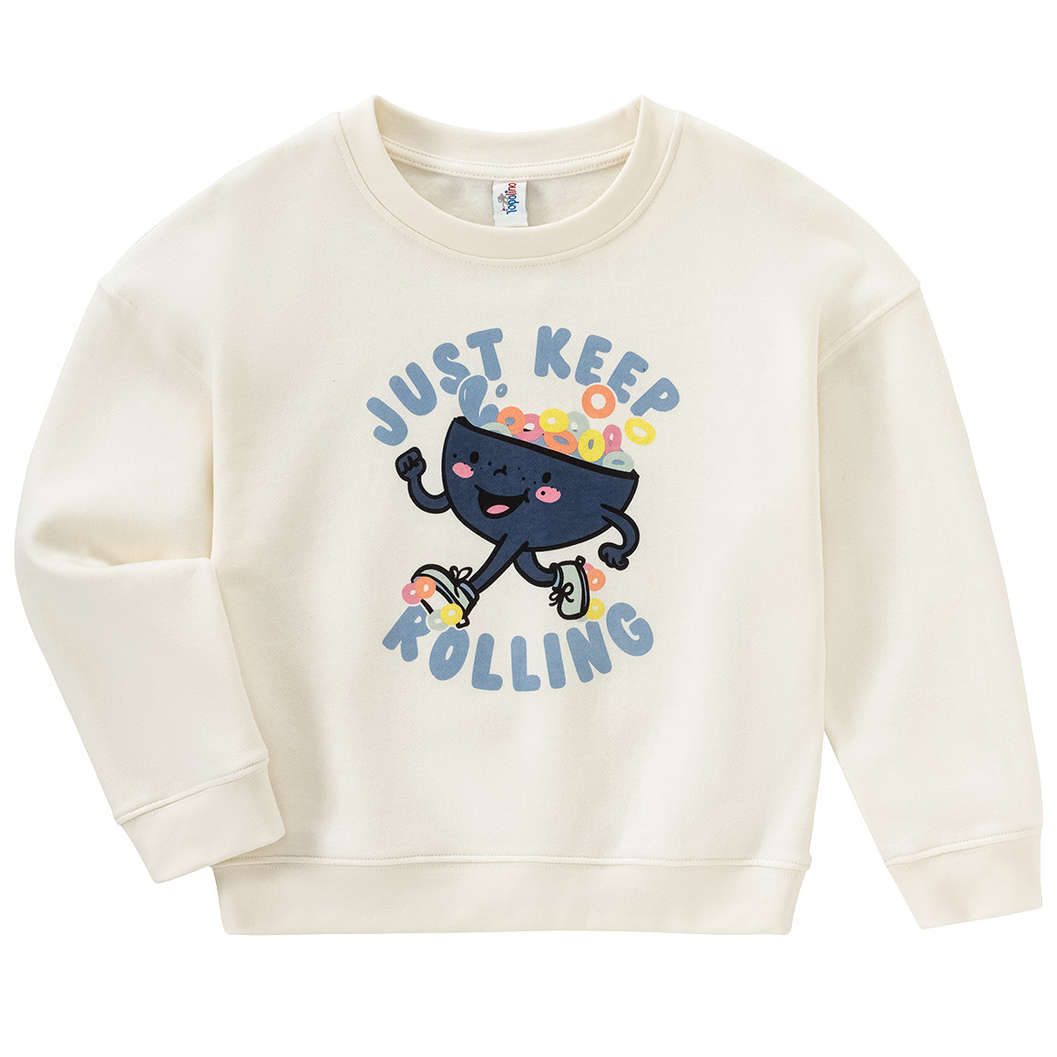 Topolino Kinder Sweatshirt  mit lustigem Print creme