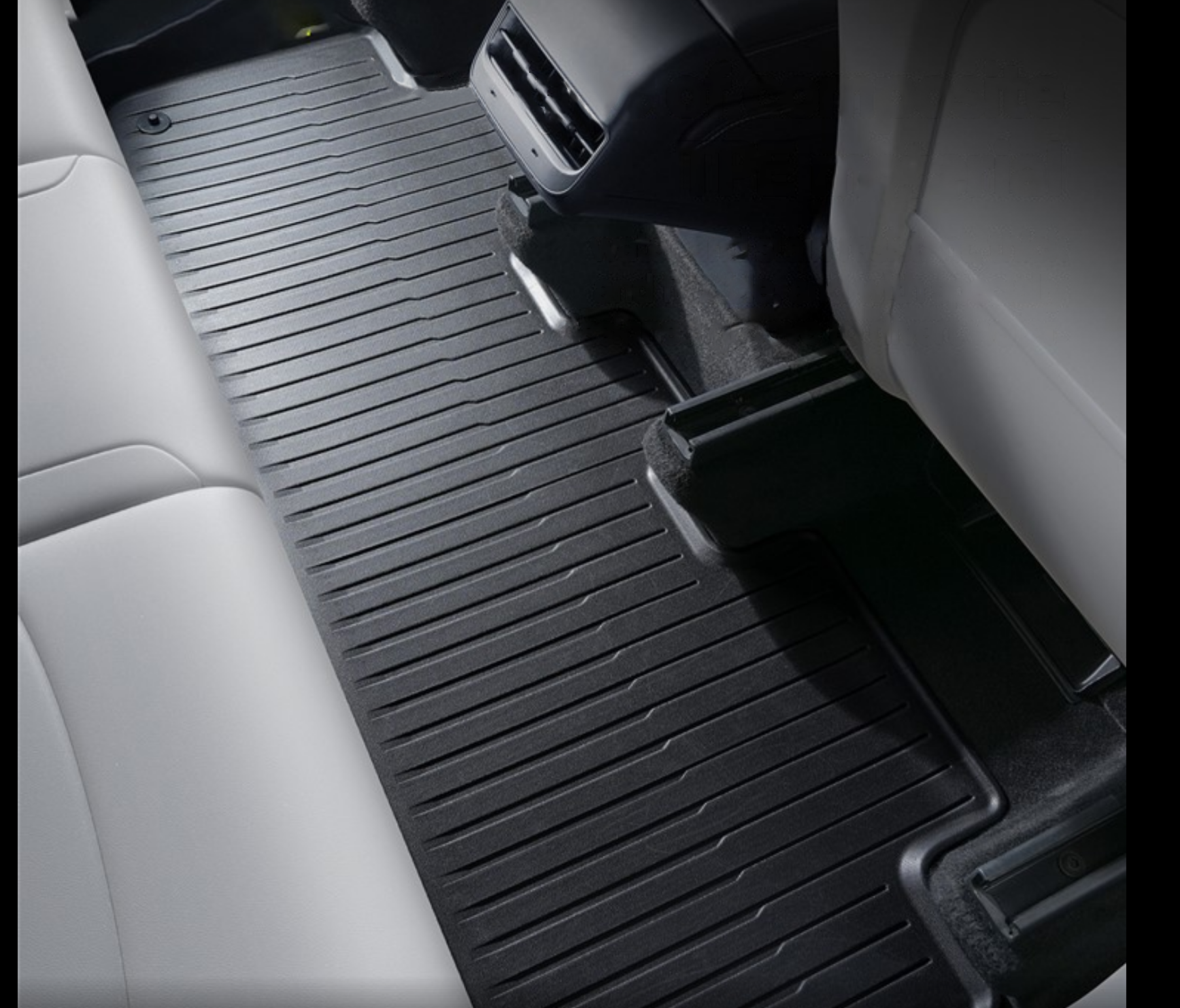 (6-tlg. Set) Tesla Model Y Fussmatte Anti-Rutsch Auto Boden Schutz Teppich - Schwarz