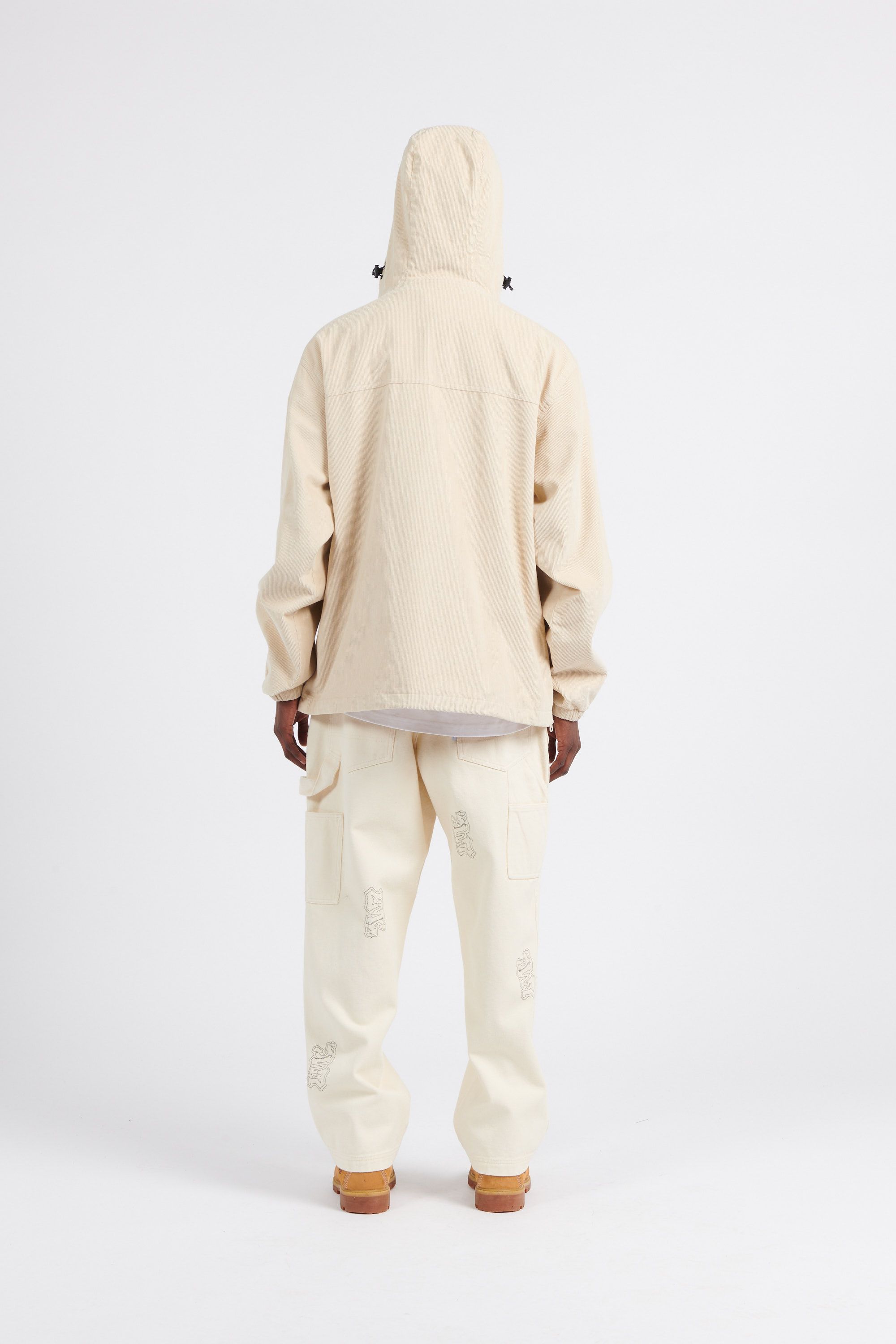 LOST MANAGEMENT CITIES Veste OG CORDUROY ANORAK Beige