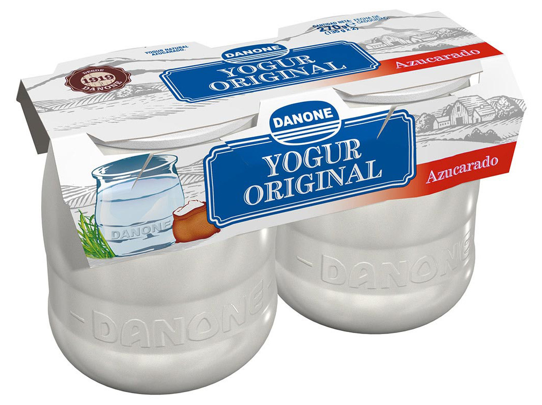 IOGURTE DANONE COPO VIDRO ORIGINAL NATURAL 2X135G